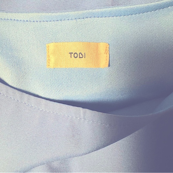 Blue puff sleeve shift dress - Picture 2 of 2